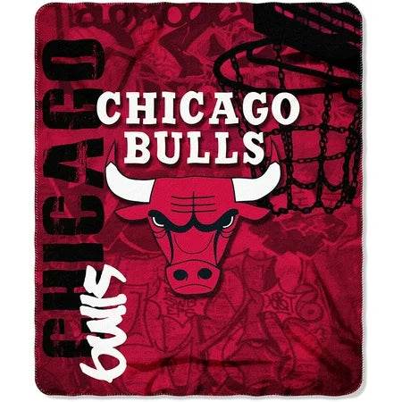Chicago Bulls Fleece Blanket 50x60 Hard Knocks Design - ToylandEU