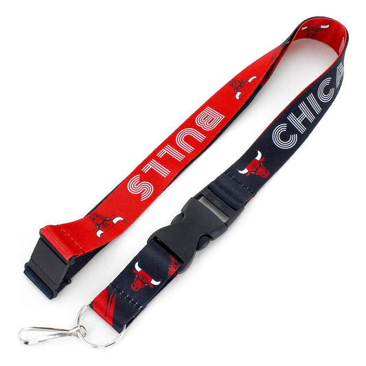 Chicago Bulls Lanyard Crossfade Design Breakaway Clip - ToylandEU