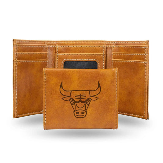  Chicago Bulls Leather Trifold Wallet Laser Engraved -  ToylandEU™