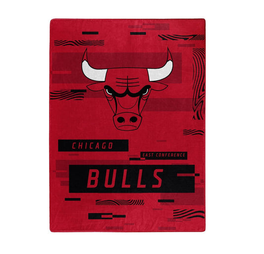 Chicago Bulls Raschel Throw Blanket 60x80 Digital Pattern - ToylandEU