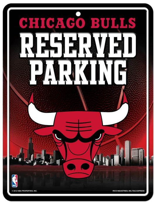 Chicago Bulls Sign Metal Parking - ToylandEU