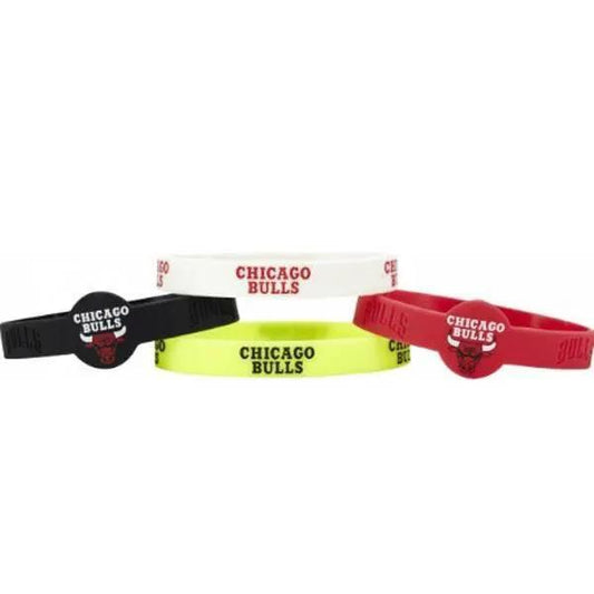  Chicago Bulls Silicone Bracelets 4 Pack Officially Licensed -  ToylandEU™
