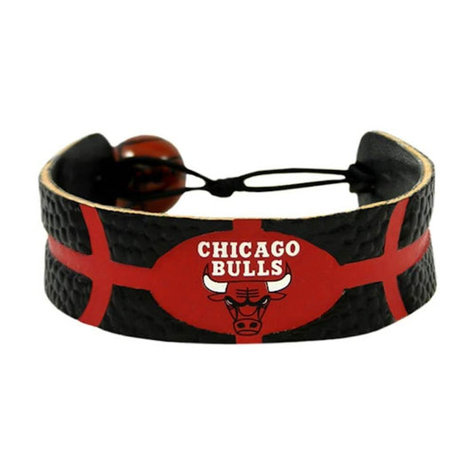 Chicago Bulls Team Color Leather Bracelet Basketball - ToylandEU