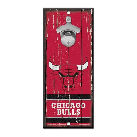  Chicago Bulls Wood Sign Bottle Opener 5x11 Made In USA -  ToylandEU™