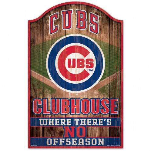Chicago Cubs 11x17 Wood Sign Fan Cave Decor Indoor Display - ToylandEU
