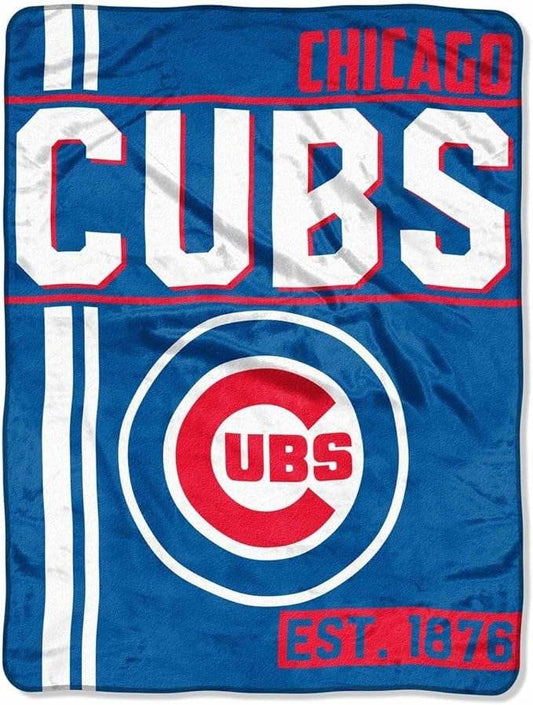 Chicago Cubs 46x60 Micro Raschel Blanket Walk Off Design - ToylandEU