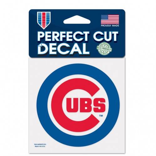 Chicago Cubs 4x4 Perfect Cut Color Vinyl Decal Outdoor Use - ToylandEU