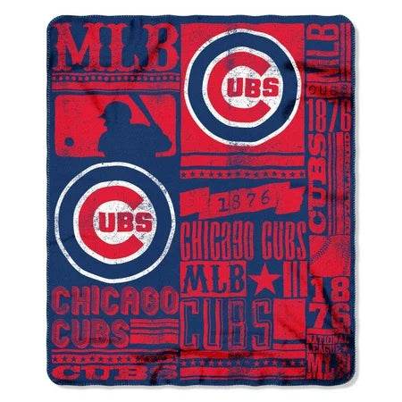 Chicago Cubs 50x60 Fleece Blanket Strength Design Logo - ToylandEU