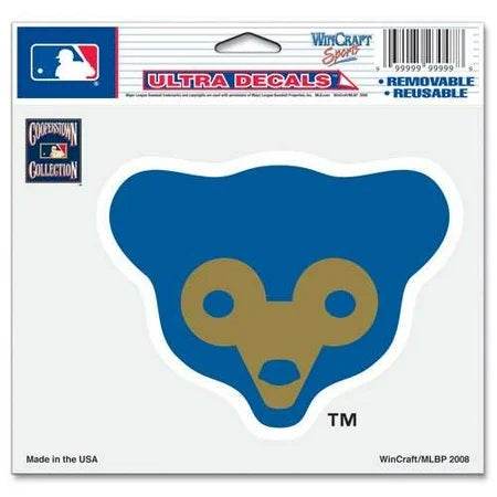 Chicago Cubs 5x6 Multi Use Color Bear Logo Decal Official - ToylandEU