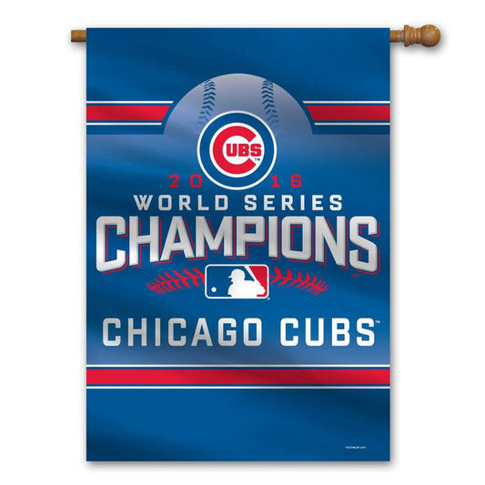 Chicago Cubs Banner Premium 28x40 Wall Decor 2016 Champs - ToylandEU