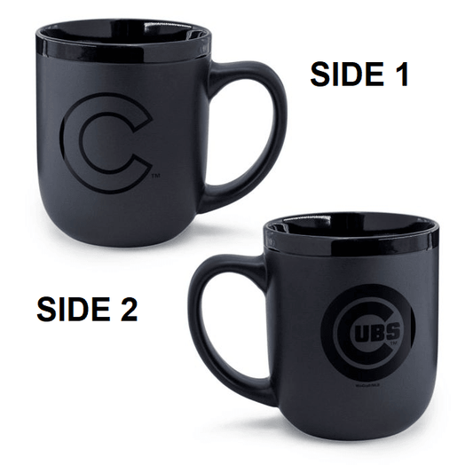Chicago Cubs Coffee Mug 17oz Matte Black Ceramic Cup - ToylandEU