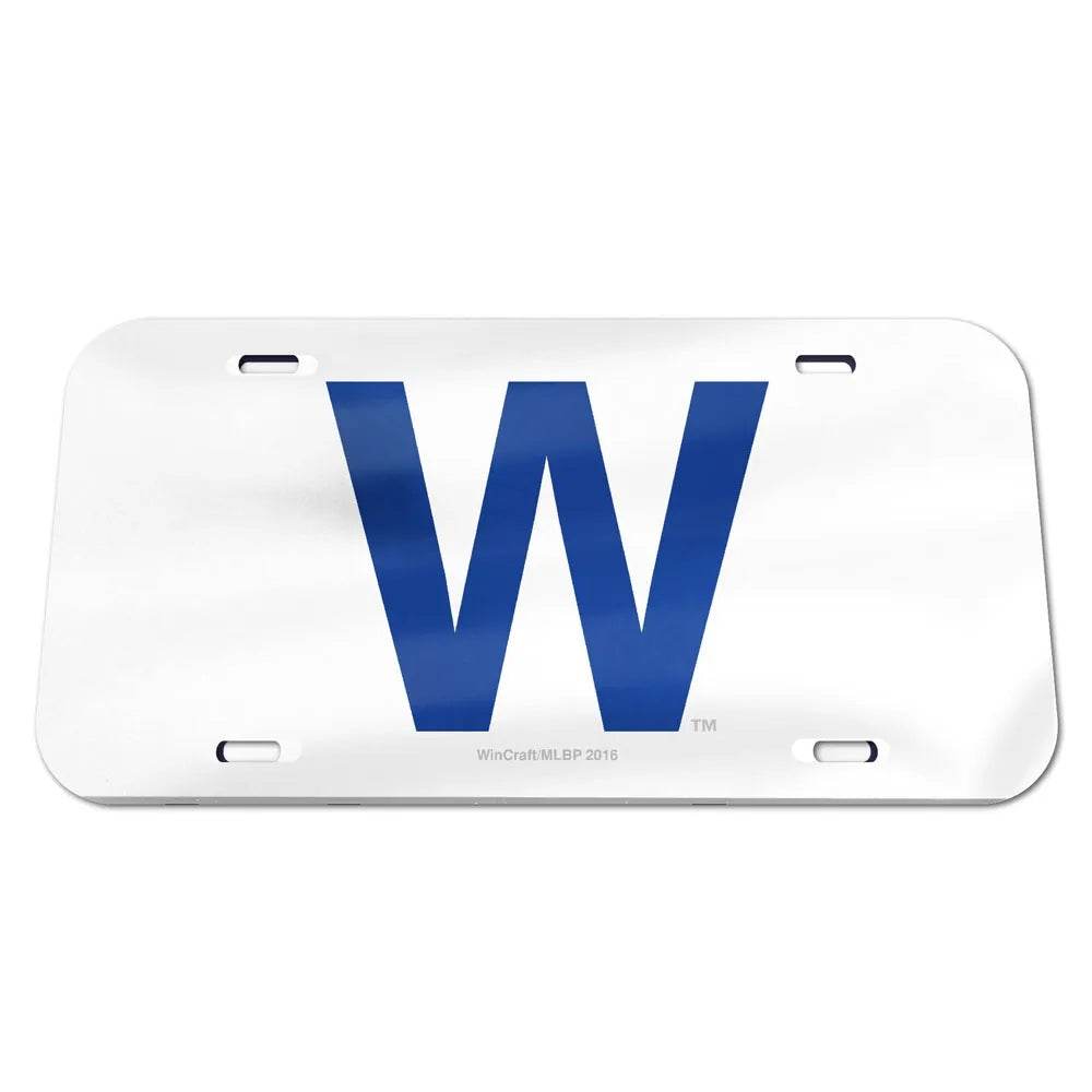 Chicago Cubs Crystal Mirror License Plate W Design - ToylandEU