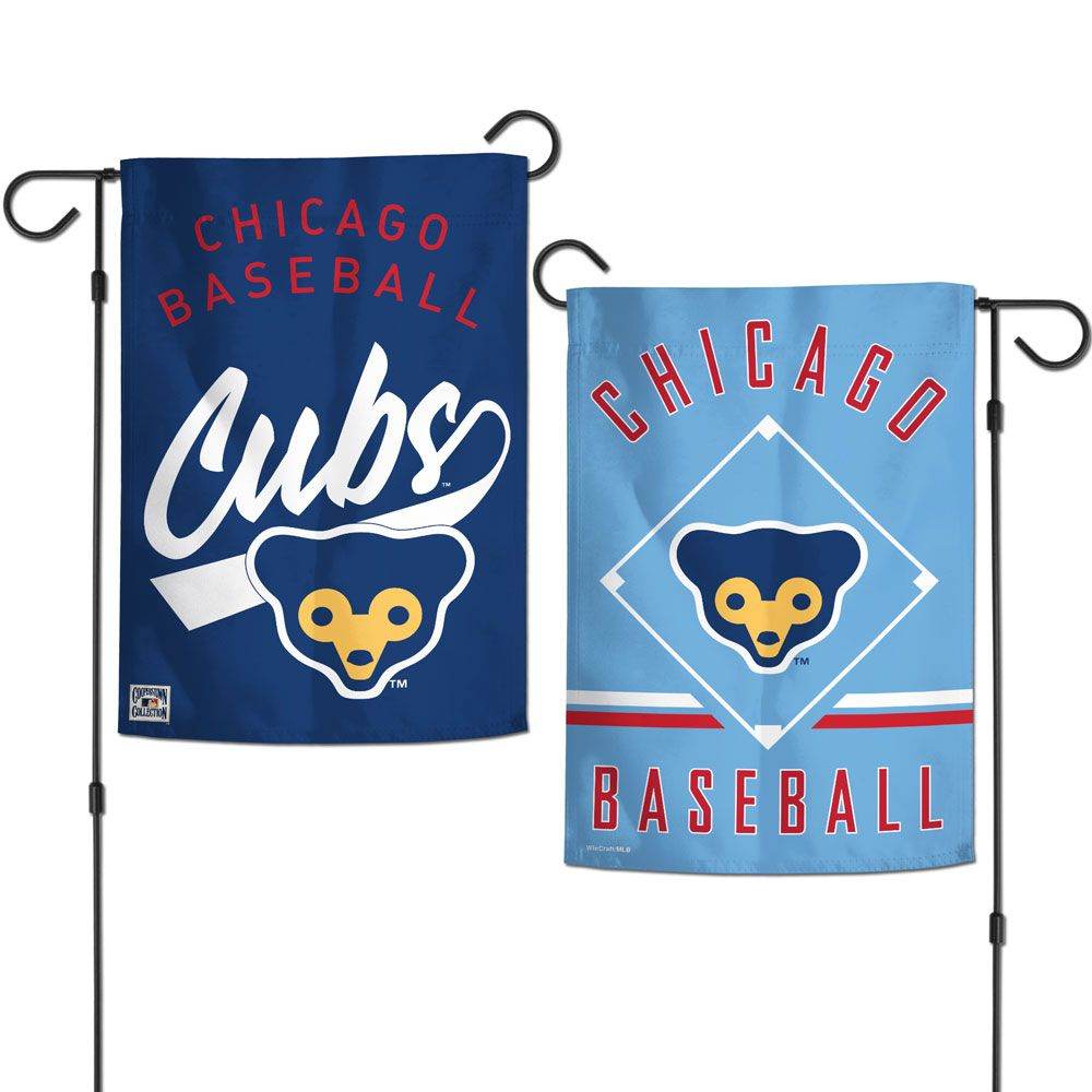 Chicago Cubs Garden Flag 12x18 Two Sided Vintage Logo - ToylandEU