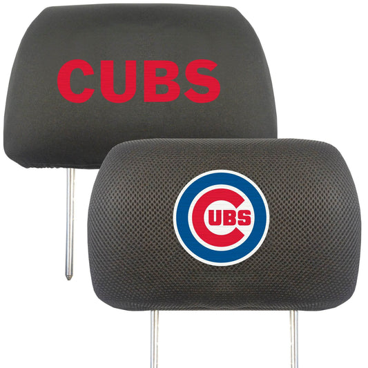 Chicago Cubs Headrest Covers by FanMats Embroidered Logo - ToylandEU