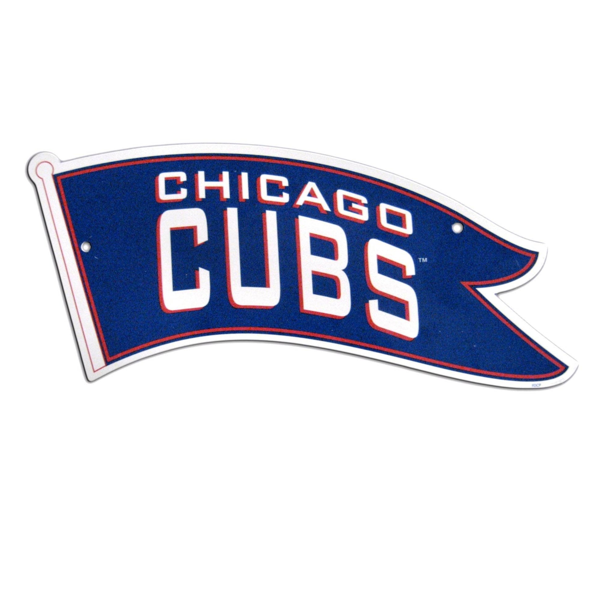 Chicago Cubs Official 12x18 Plastic Sign For Fans Decor - ToylandEU