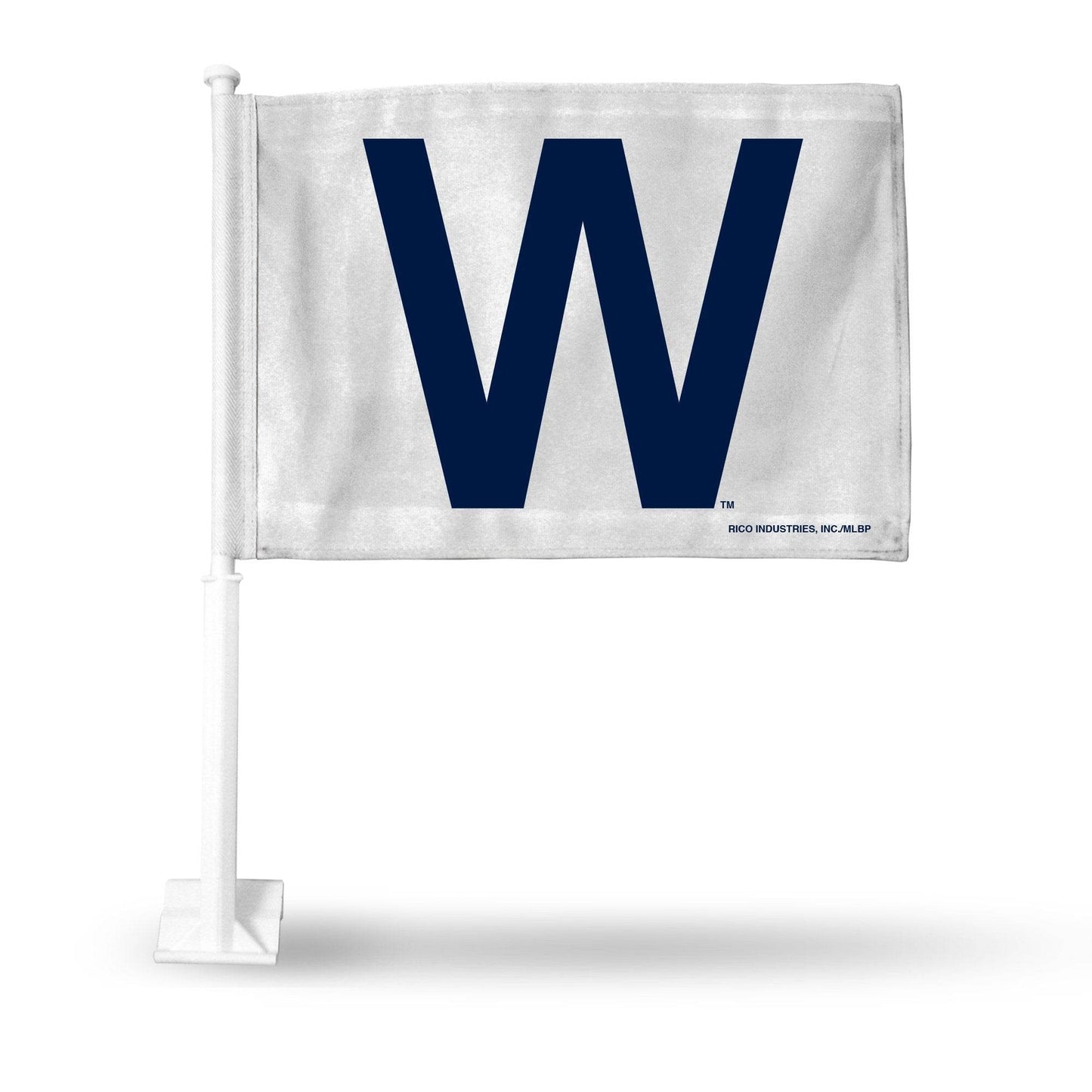 Chicago Cubs Official W Logo Car Flag for Vehicle Window - ToylandEU