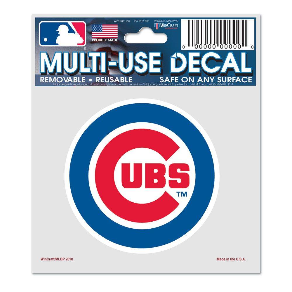 Chicago Cubs Outdoor Vinyl Decal 3x4 Multi Use Weatherproof - ToylandEU
