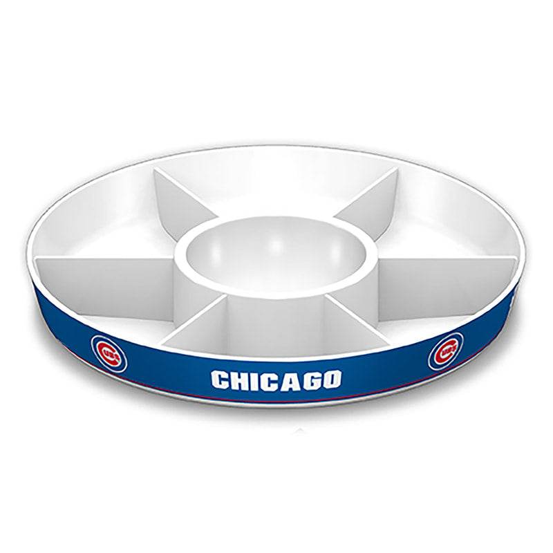Chicago Cubs Party Platter Melamine With Dividers Dip Bowl - ToylandEU