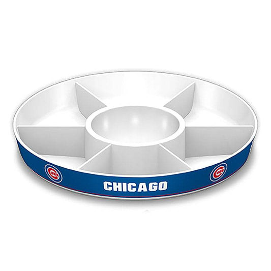 Chicago Cubs Party Platter Melamine With Dividers Dip Bowl - ToylandEU