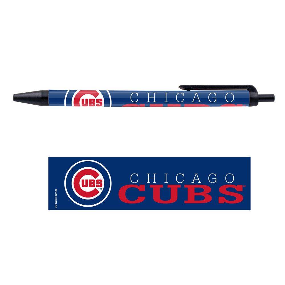 Chicago Cubs Pens 5 Pack Black Ink Wincraft Office Set - ToylandEU