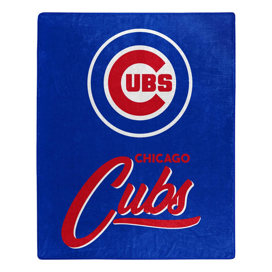 Chicago Cubs Raschel 50x60 Blanket Signature Design - ToylandEU