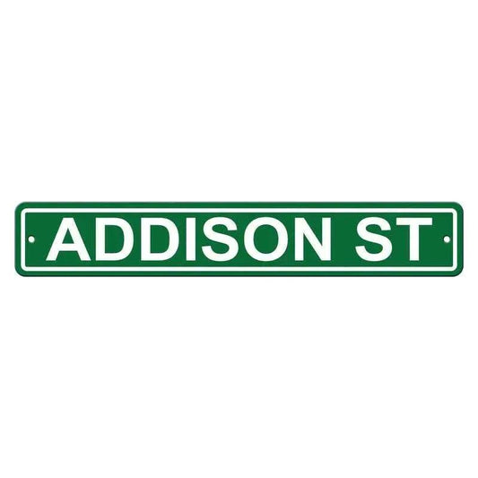  Chicago Cubs Sign 4x24 Plastic Street Style Addison CO -  ToylandEU™