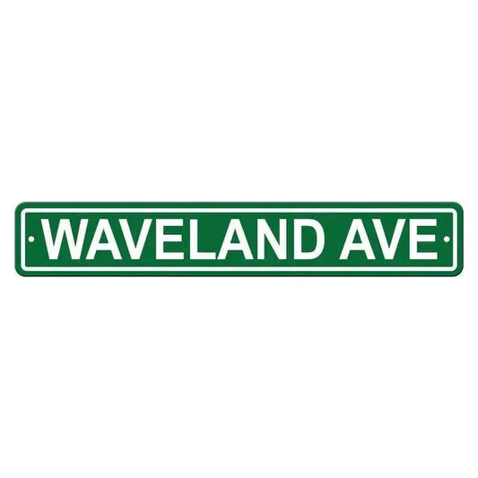 Chicago Cubs Sign 4x24 Plastic Street Style Waveland Ave CO -  ToylandEU™
