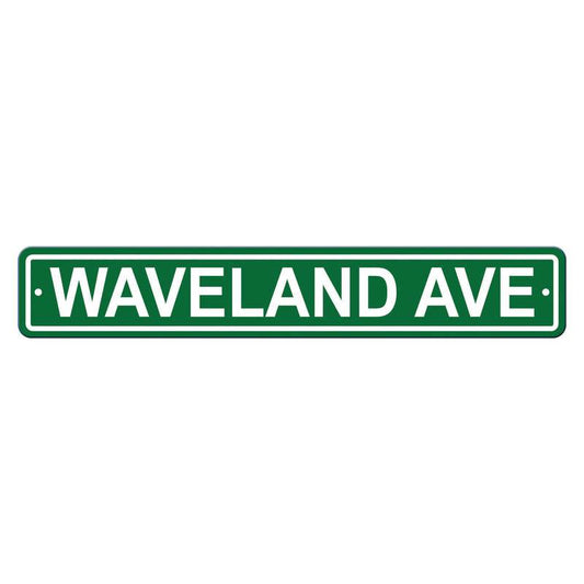 Chicago Cubs Sign 4x24 Plastic Street Style Waveland Ave CO - ToylandEU