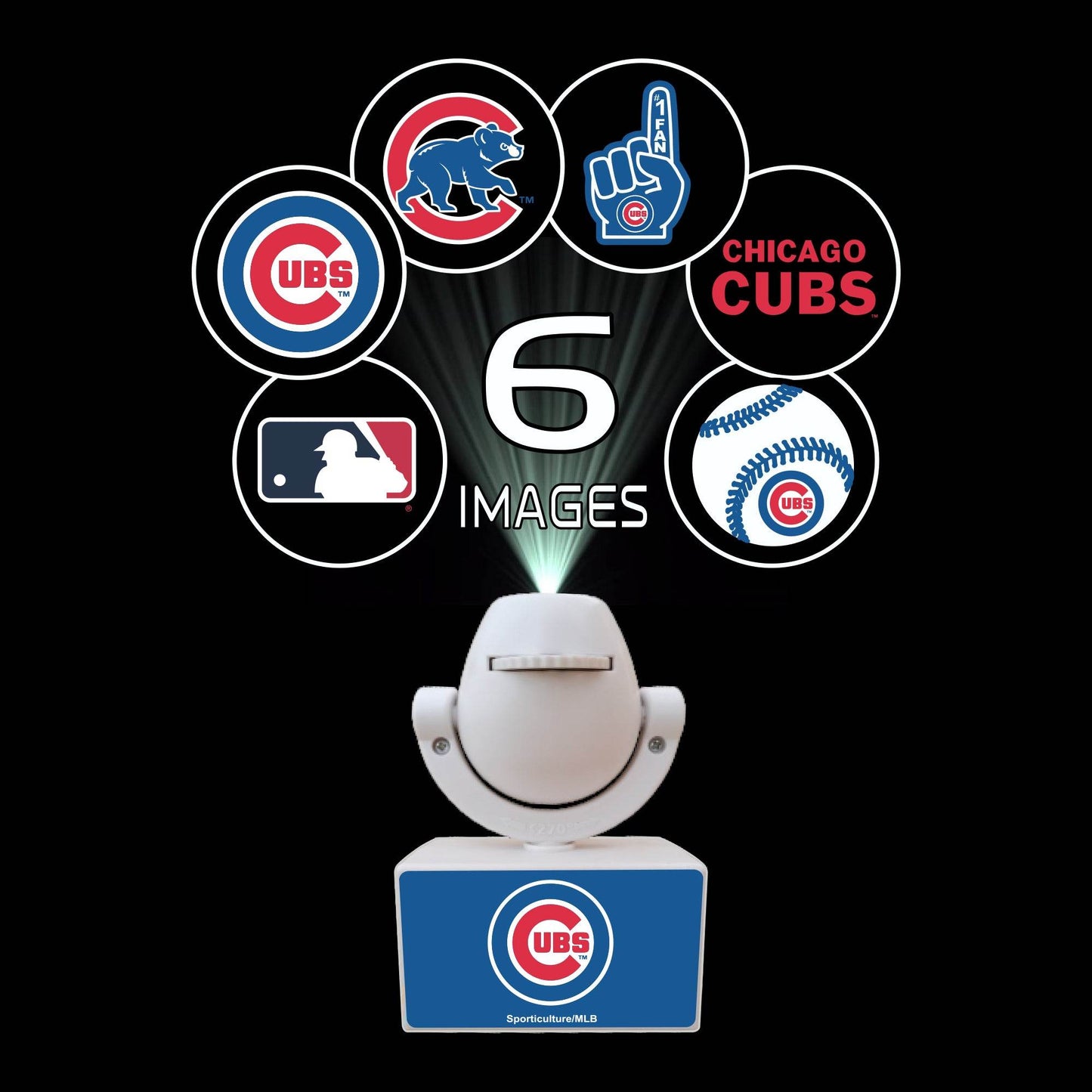 Chicago Cubs Spotlight Projector Mini Portable Led Light - ToylandEU