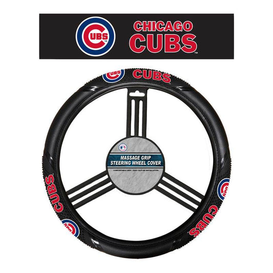 Chicago Cubs Steering Wheel Cover Massage Grip Style CO - ToylandEU