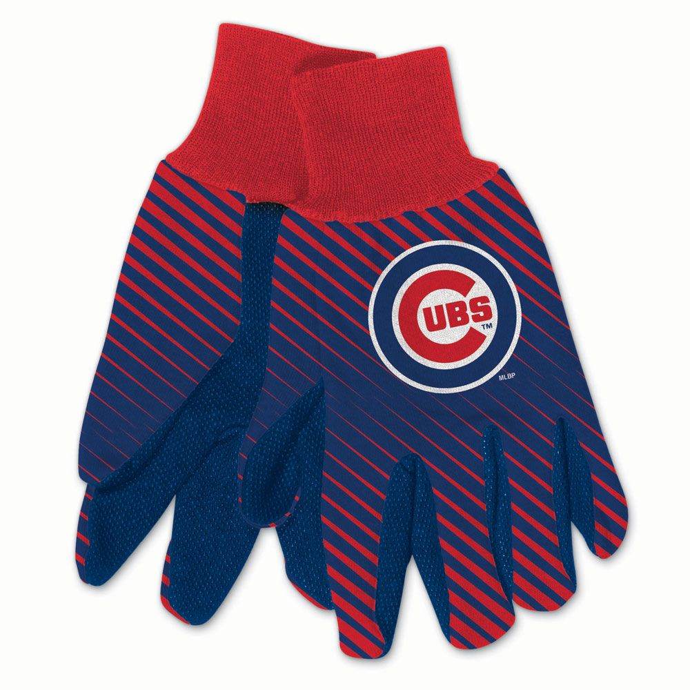 Chicago Cubs Two Tone Gloves Adult Size Warm Cotton - ToylandEU