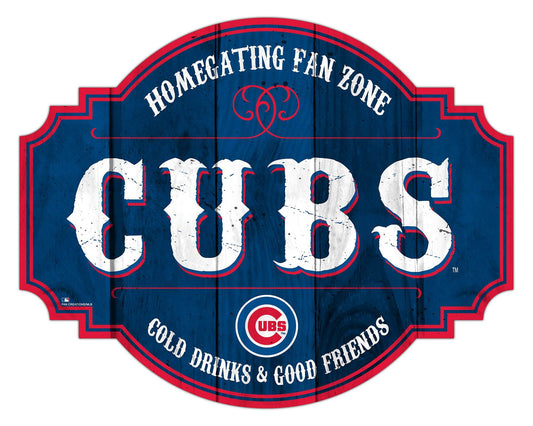 Chicago Cubs Wood Sign 12 Inch Homegating Tavern Decor - ToylandEU