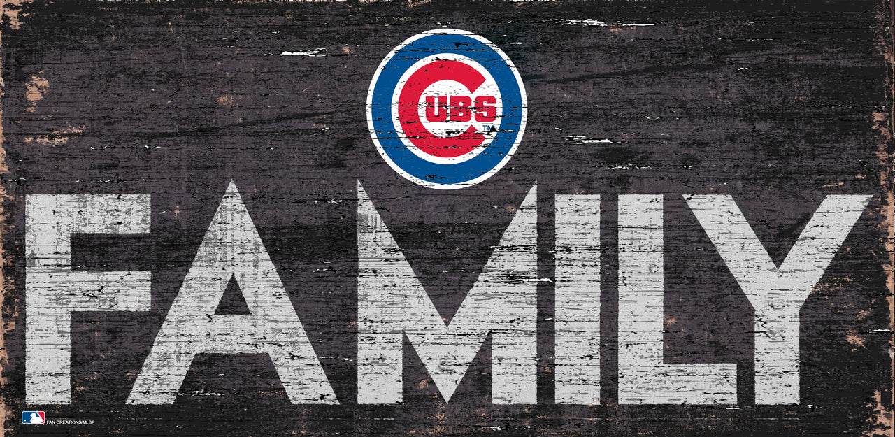 Chicago Cubs Wood Sign 12x6 Family Design Fan Creations - ToylandEU