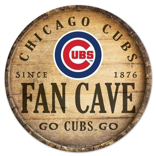  Chicago Cubs Wood Sign Round Barrel Top 14 Inch Decor -  ToylandEU™