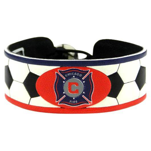 Chicago Fire Leather Bracelet Ceramic Bead Adjustable - ToylandEU