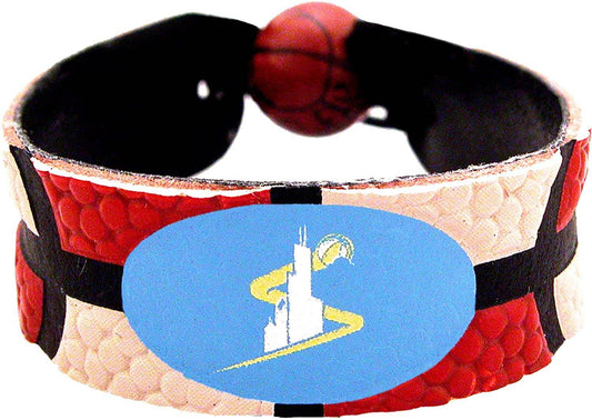 Chicago Sky Leather Bracelet Basketball Bead Adjustable - ToylandEU