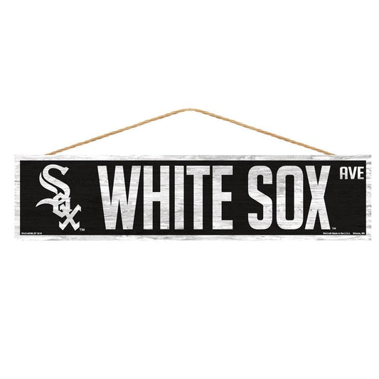 Chicago White Sox 4x17 Wood Avenue Sign Team Logo Design - ToylandEU