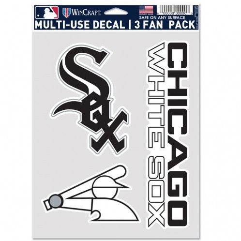 Chicago White Sox Decals Multi Use Fan 3 Pack Special Order - ToylandEU