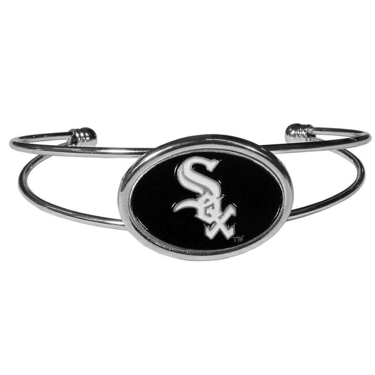 Chicago White Sox Double Bar Cuff Bracelet Inset Logo - ToylandEU