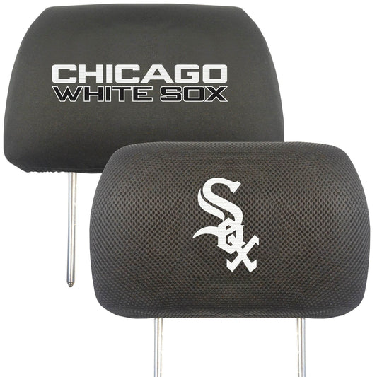 Chicago White Sox Headrest Covers Embroidered Logo Mesh - ToylandEU