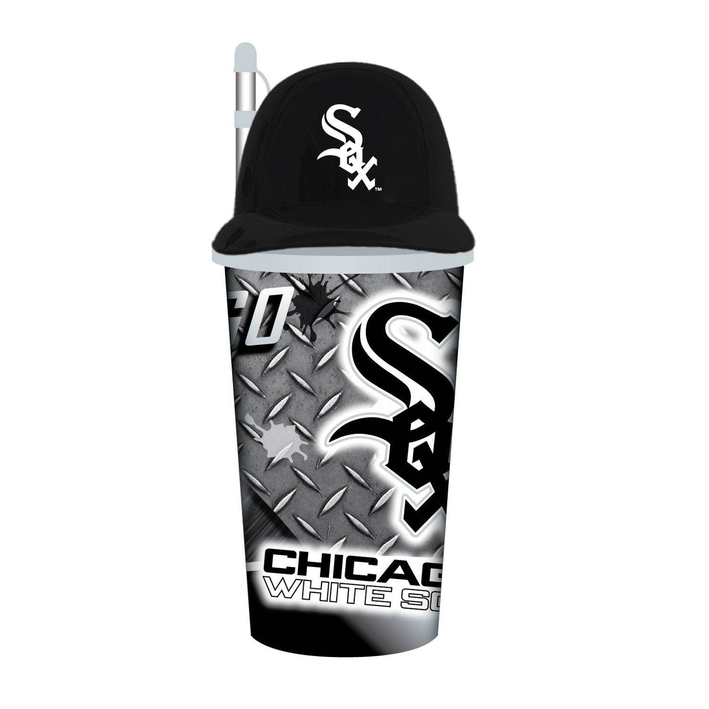 Chicago White Sox Helmet Cup 32oz Plastic With Straw - ToylandEU