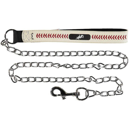 Chicago White Sox Pet Leash Leather Chain Baseball Medium - ToylandEU