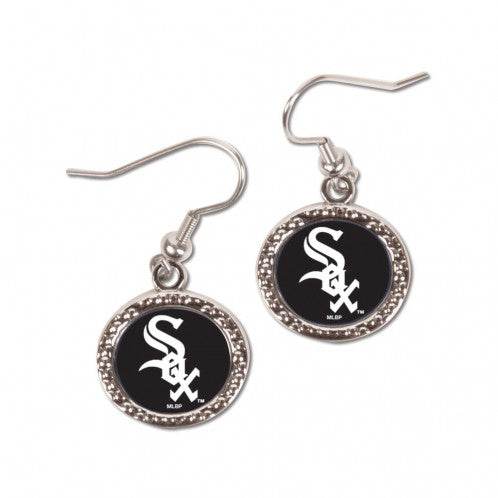 Chicago White Sox Round Design Earrings Officially Licensed - ToylandEU