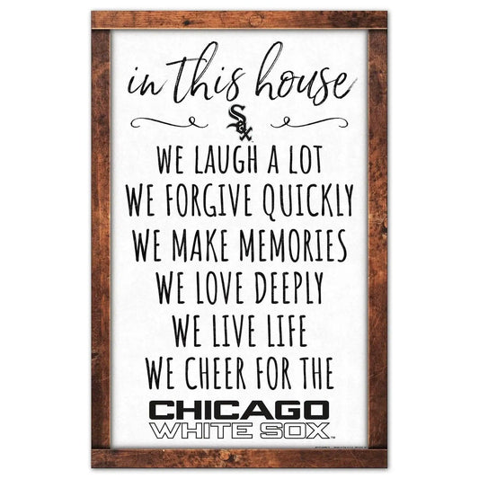  Chicago White Sox Sign 11x17 Wood In This House Decor -  ToylandEU™