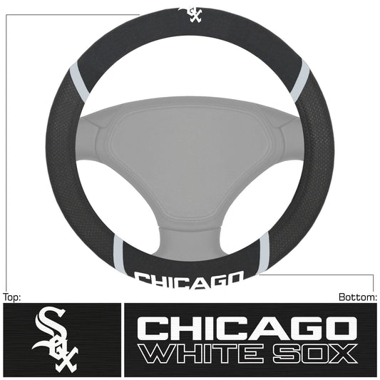 Chicago White Sox Steering Wheel Cover Mesh Stitch Premium - ToylandEU