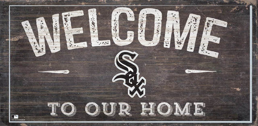 Chicago White Sox Welcome Home Wood Sign 6x12 Special Order - ToylandEU