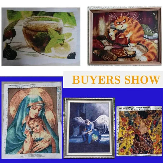  Chicken Cross Stitch Kit 11CT Printed Canvas Starter -  ToylandEU™
