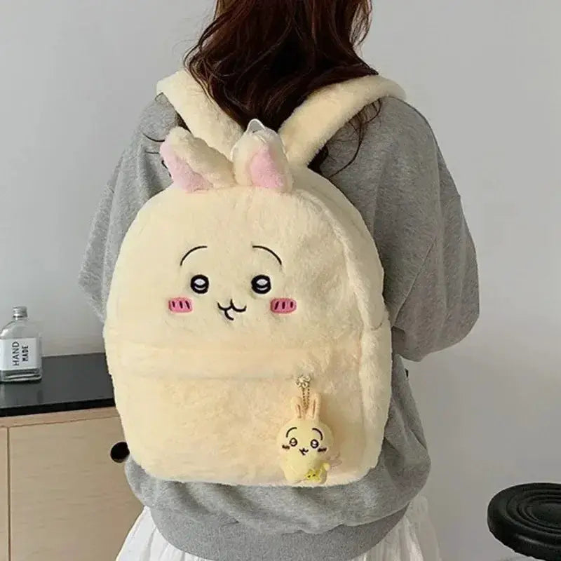 Chiikawa Plush Bear Backpack Large Capacity for Women - ToylandEU