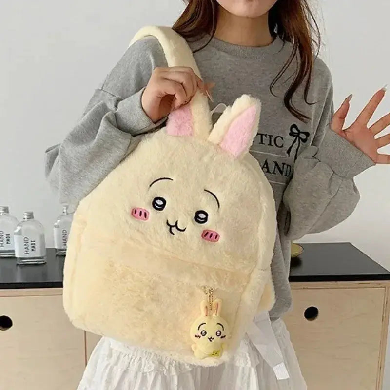 Chiikawa Plush Bear Backpack Large Capacity for Women - ToylandEU