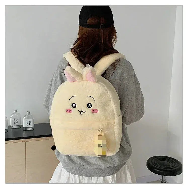Chiikawa Plush Bear Backpack Large Capacity for Women - ToylandEU
